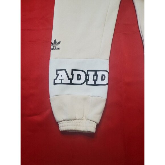 Adidas Joggers Women's Size S Cream And White Logo Prototype Model Sample Unit - Picture 3 of 13